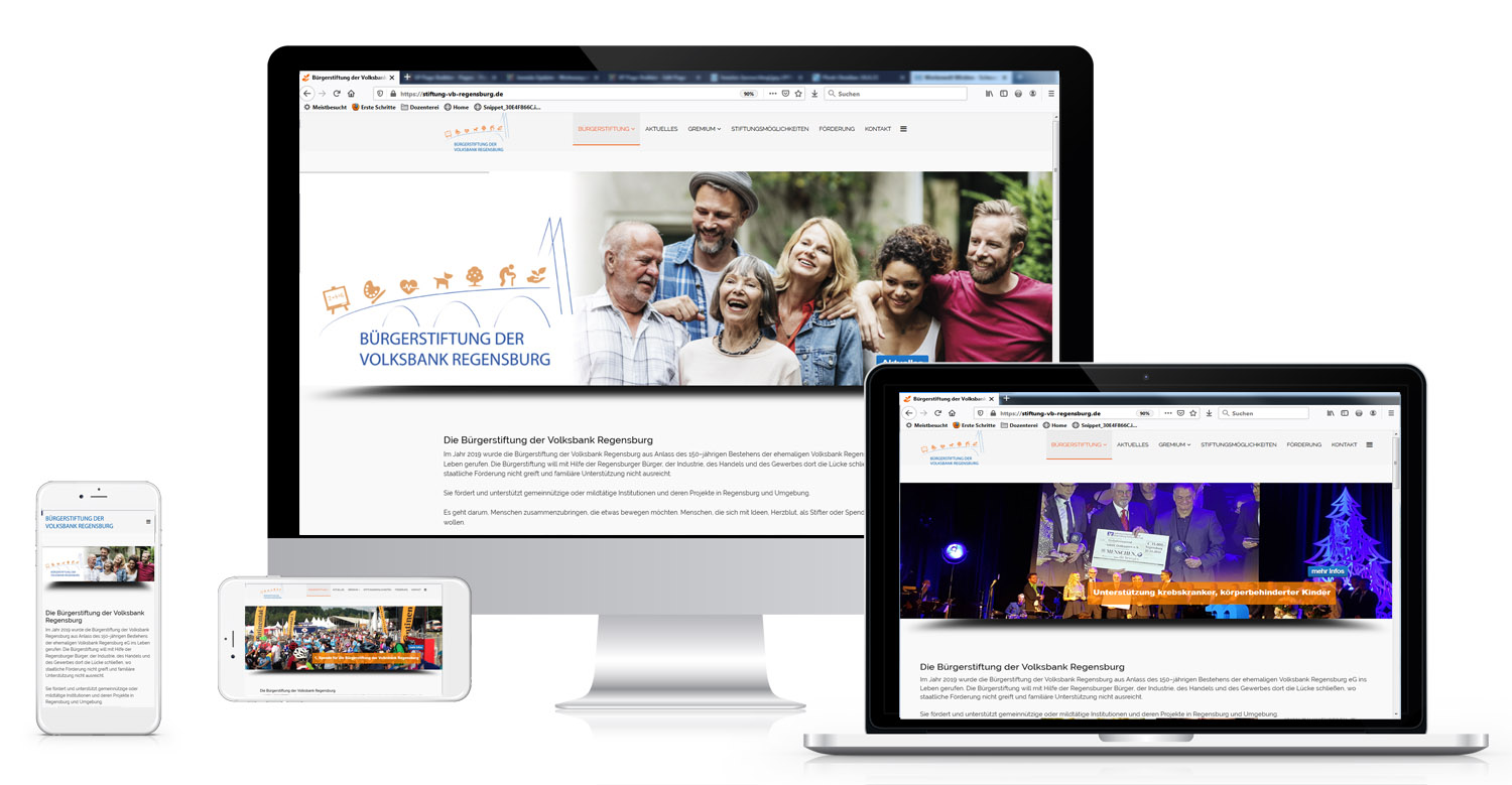 Referenz Stiftung der Volksbank Regensburg und Schwandorf