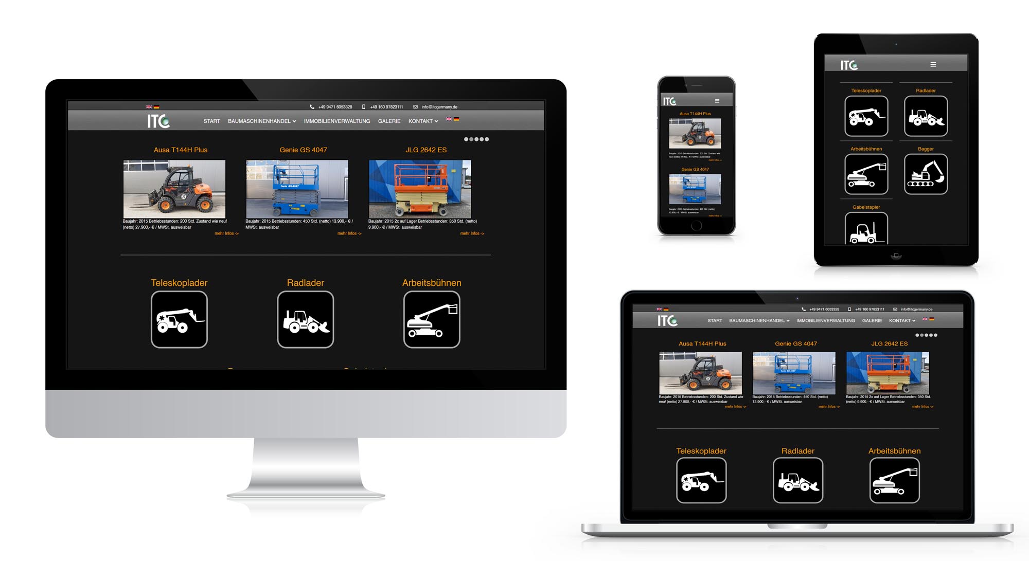 gebrauchte Baumaschinen von ITCGERMANY.de